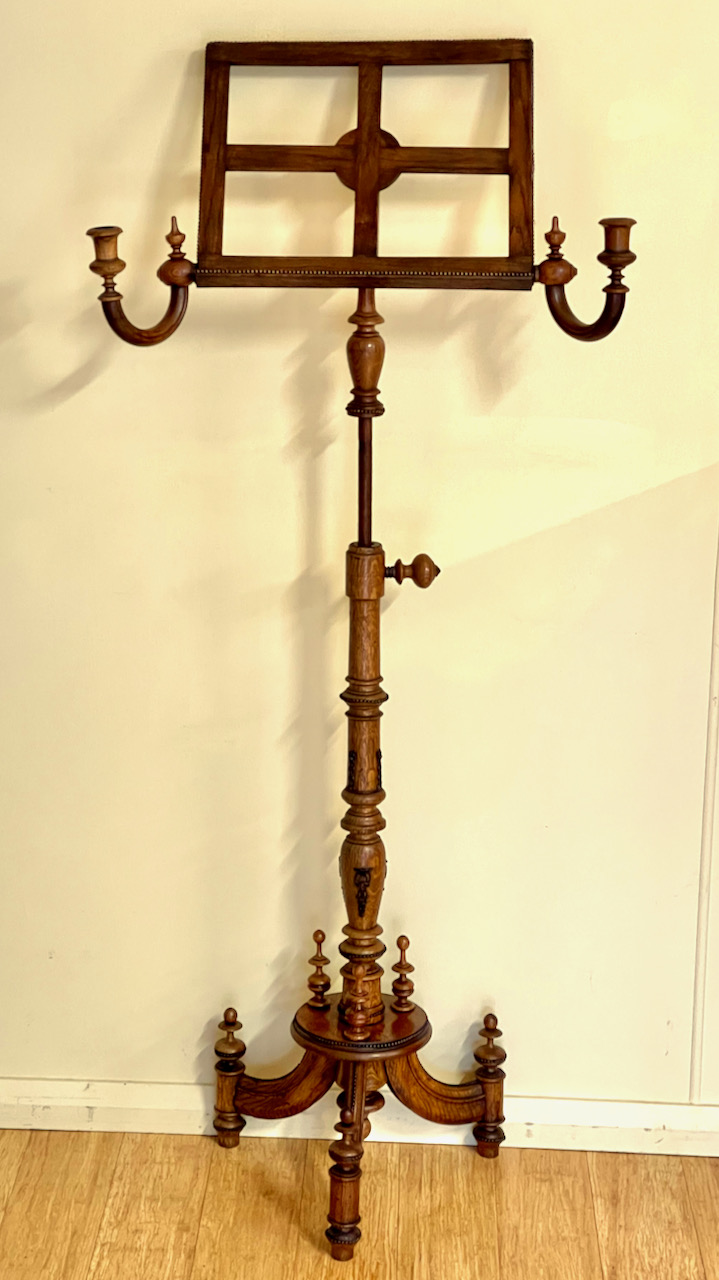 Antique Victorian Oak Music Stand | The Merchant of Welby